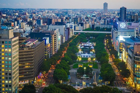 Sunset from the Nagoya TV Tower. Shooting Location: Aichi Prefecture, Nagoya City