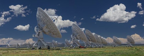 The VLA, very Large Array, Radio Telescope in Socorro, New Mexico An astronomical interferometer is