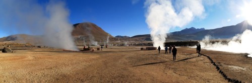 El Tatio geyser field in Chile