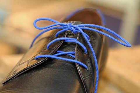 Blue shoelaces