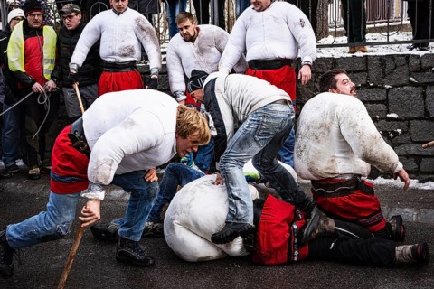 Fight at the Wampeler Reiten, nonsensical Thursday, carnival, tradition, intangible cultural