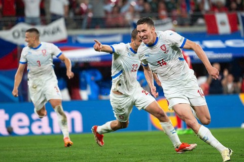 LEIPZIG, GERMANY - JUNE 18, 2024: Euro 2024 Groupe F match Portugal vs Czechia 2:1. Lukas Provod