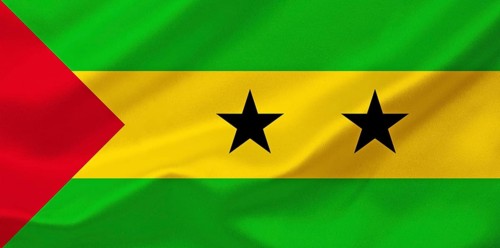 The flag of Sao Tome and Principe, Studio