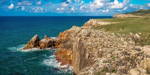 Coastline and Cliffs, Cantabrian Sea, Buelna, Llanes, Asturias, Spain, Europe