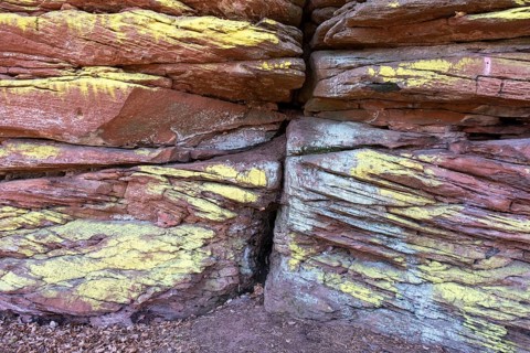 Detail of the Geiersteinfelsen, Geierstein, sandstone, Palatinate Forest, Bruchweiler-Bärenbach,