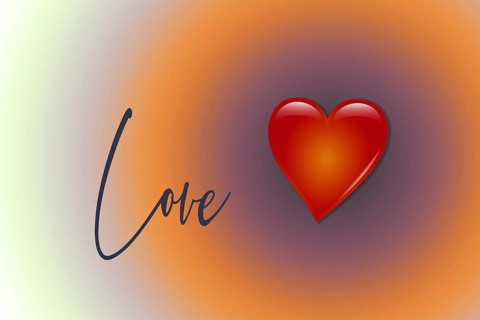 Heart for Valentines Day card greeting concept, Background