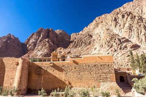 Mount Sinai, Mount Moses in Egypt. Africa