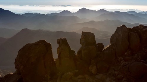 Mount Sinai, Mount Moses in Egypt. Africa