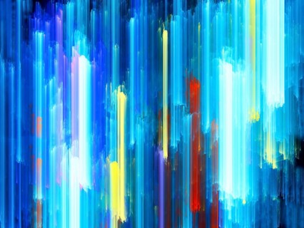 Simple striped multicolor background - abstract illustration. Contemporary fractal art. Vertical