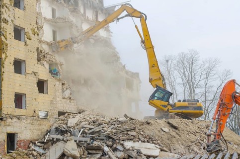 Block of flats demolition