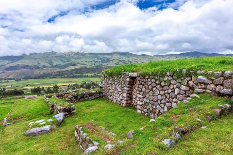 Sacsayhuaman fortress, Inca ruins in Cusco or cuzco town, Peru, South America