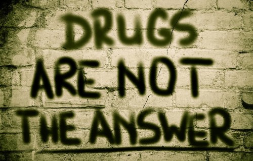 Drugs Are Not The Answer Concept