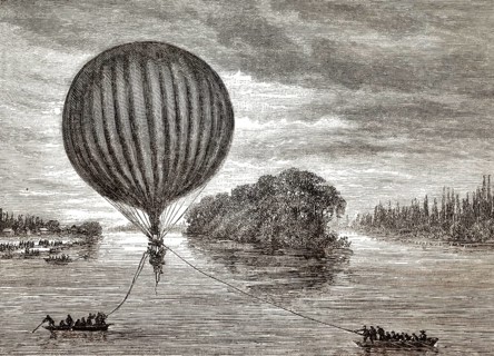 Ungesteuerter Ballonposttransport während der Belagerung von Paris 1870-1871