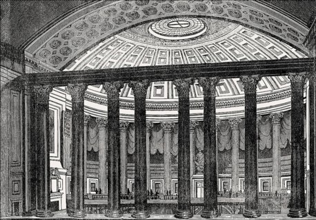 Interior of the House of Representatives Chamber, Washington State Capitol, Olympia, Washington,