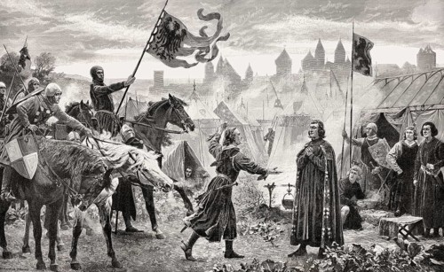 Frederick III. of Nuremberg informs Rudolf von Habsburg about his election to king of the Romans