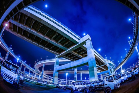 Bayshore Route Daikoku Junction (Tsurumi-ku, Yokohama City). Shooting Location: Yokohama-city
