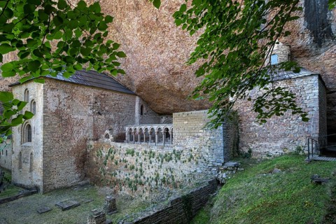 Royal Monastery of San Juan de la Peña, Botaya, Huesca, Aragon, Spain, Europe