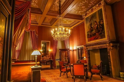 Amsterdam, Netherlands. September 2022. The interior of the various royal chambers in the Royal