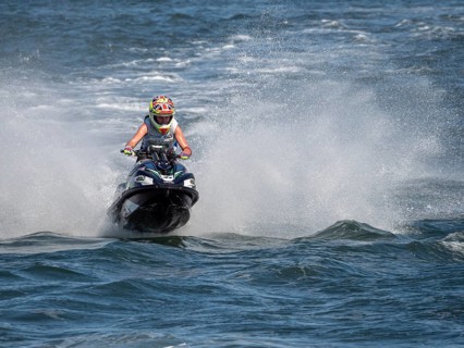 Olbia, Italy - September 16 - 20192 Aquabike world Championship gran prix of Italy