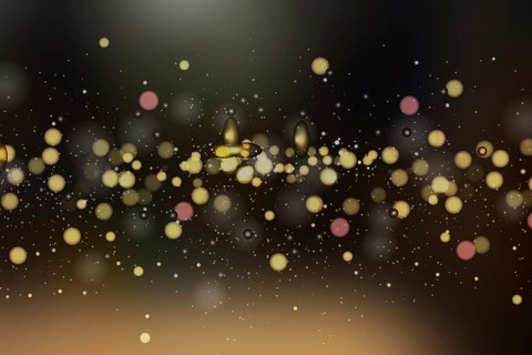 Beautiful bokeh made of blurred lights on colorfull background, Abstract defocused colorful blurred