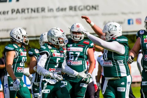 German Football League, Schwäbisch Hall Unicorns, Saarland Hurricanes in the Optima-Sportpark