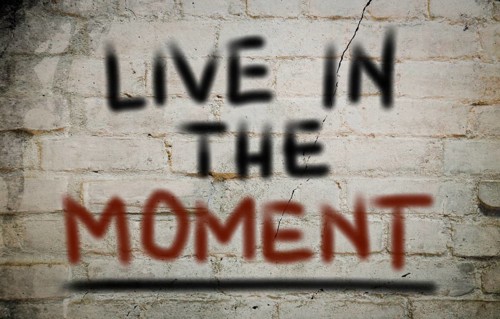 Live In The Moment Concept