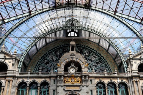 Central Station Centraal Station, Antwerp, Anvers, Flanders, Belgium, Benelux, Europe