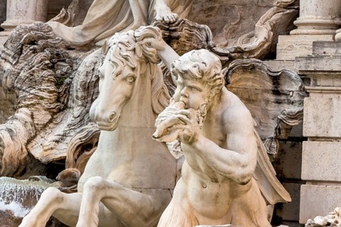Italy, Rome. Trevi Fountain Austria, Europe