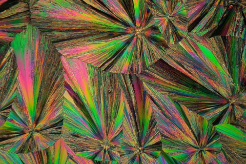 Gadolinium is a rare earth element. The crystals are precipitated from a solution on a microscope