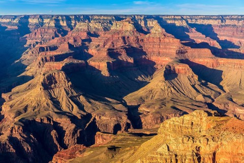 Arizona sunset Grand Canyon National Park Yavapai Point USA