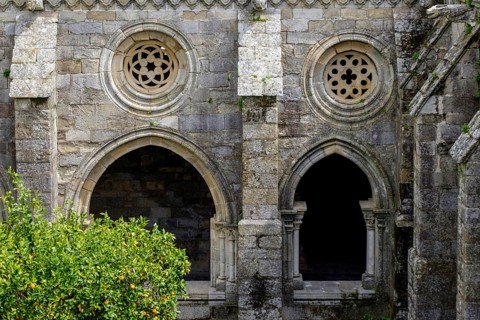 Claustro, construido entre 1317 y 1340, estilo gótico, catedral de Évora, Basílica Sé Catedral de
