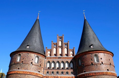 Holsten Gate in the Hanseatic City of Lübeck
