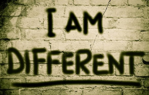 I Am Different Concept