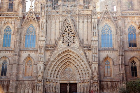 Cathedral of Barcelona Seu Seo gothic architecture in spain catalonia