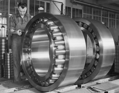 SKF Svenska kullagerfabriken, Swedish ball bearing factory founded in Gothenburg, Sweden 1907. SKF