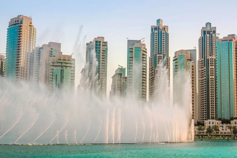 The Dubai Fountain is the world's tallest performing fountain in Downtown Dubai. The popular
