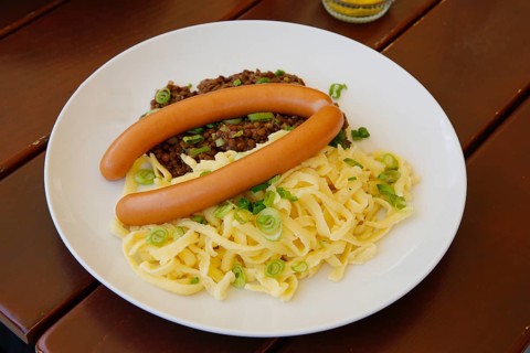 Swabian cuisine, traditional cuisine, home cooking, typical Swabian, hearty, lentils with spaetzle