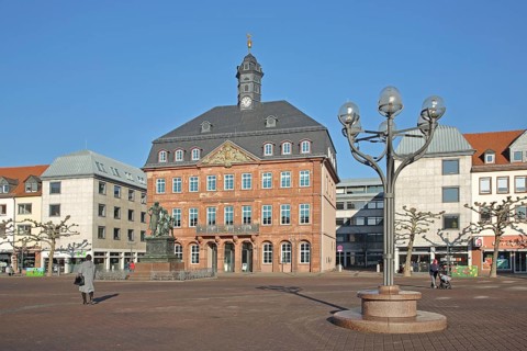 Baroque Neustadt Town Hall and Brothers Grimm National Monument, Candelabra, Brothers, German Fairy