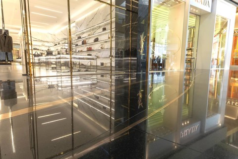 Yves Saint Laurent, luxury fashion shop, IconSiam shopping centre, Khlong San district, Thonburi,