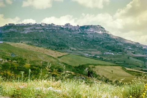 Hilltop town of Enna, formerly Castrogiovanni, Sicily, Italy, Europe 1969, Europe