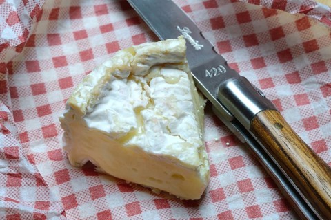 French Camembert, sliced cheese, France, Europe