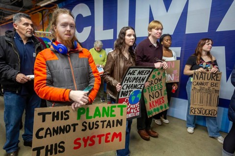 Detroit, Michigan - Michigan residents rallied against Trump Administration policies that are