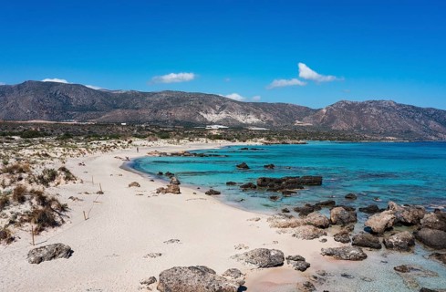 Elafonissi beach, south-west Crete, Crete, Greece, Europe