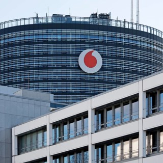 Vodafone Campus, the headquarters of Vodafone Germany in Düsseldorf, telecommunications company,