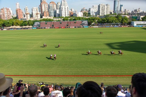 Scene from the 131st Argentine Open Polo Championship (Spanish: Campeonato Argentino Abierto de