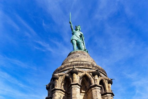 Hermannsdenkmal, Arminius, tourist attraction, sight, Detmold, East Westphalia-Lippe, North