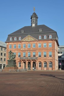 Baroque Neustadt Town Hall and Brothers Grimm National Monument, Brothers, German Fairy Tale Route,