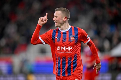 Goal celebration Adrian Beck 1. FC Heidenheim 1846 FCH (21) Voith-Arena, Heidenheim,