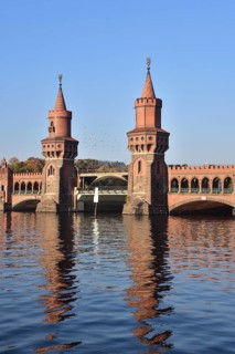 The Oberbaum Bridge over the Spree in Berlin-Friedrichshain, Berlin, Germany, Europe