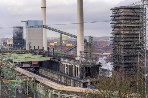 Coke oven batteries of the Schwelgern coking plant, supplies the Schwelgern blast furnace plant of